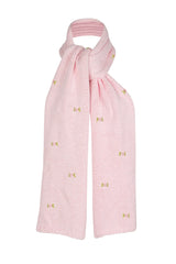 WINTER BLOOM PINK ROSE Cotton Scarf