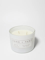 Sand + Paws White Vanilla 12 oz scented candle