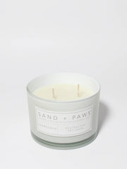 Sand + Paws Gardenia 12 oz scented candle