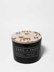 Sand + Paws Mahogany & Teakwood 12 oz scented candle