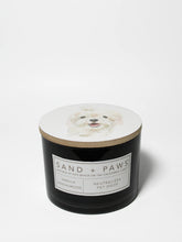 Sand + Paws Vanilla Sandalwood 12 oz scented candle