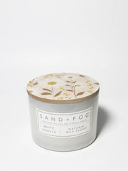 White Vanilla 12 oz scented candle
