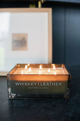 Saddle & Cardamom Whiskey and Leather 54 oz scented candle