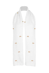 WINTER BLOOM PINK ROSE Cotton Scarf