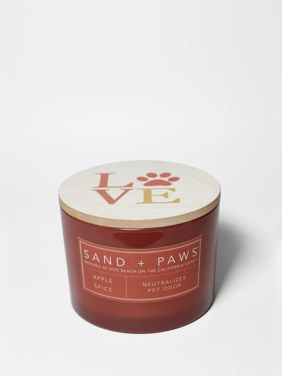 Sand + Paws Apple Spice 12 oz scented candle