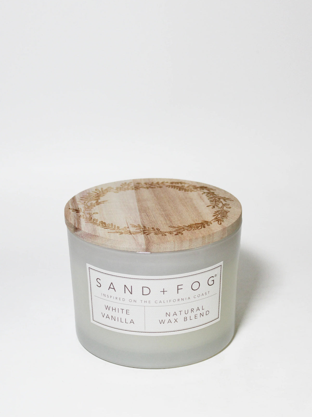 White Vanilla 12 oz scented candle