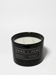 Sand + Paws Mahogany & Teakwood 12 oz scented candle