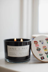 Sand + Paws Saddle & Cardamom 12 oz scented candle