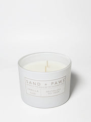 Sand + Paws Vanilla Oud 12 oz scented candle