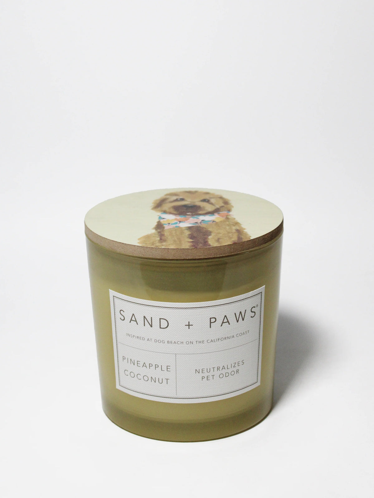 Sand + Paws Pineapple Coconut 21 oz scented candle