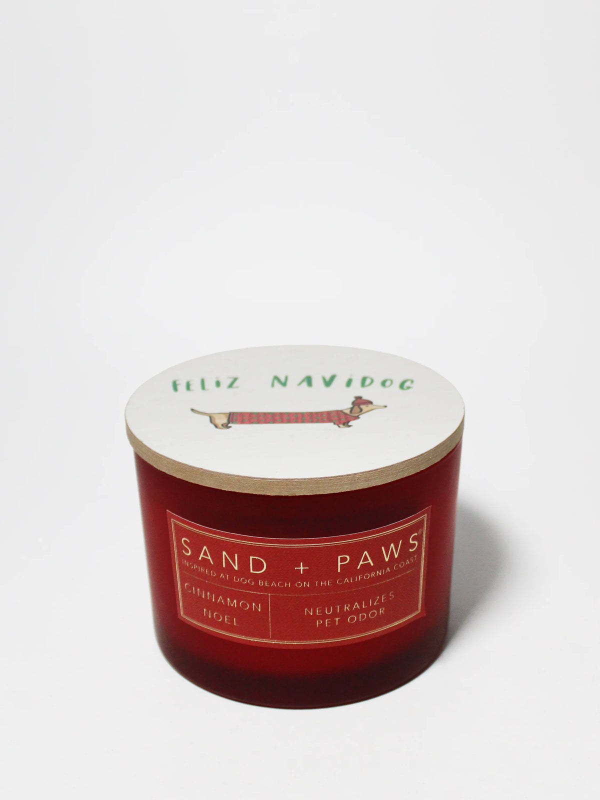 Sand + Paws Cinnamon Noel 12 oz scented candle