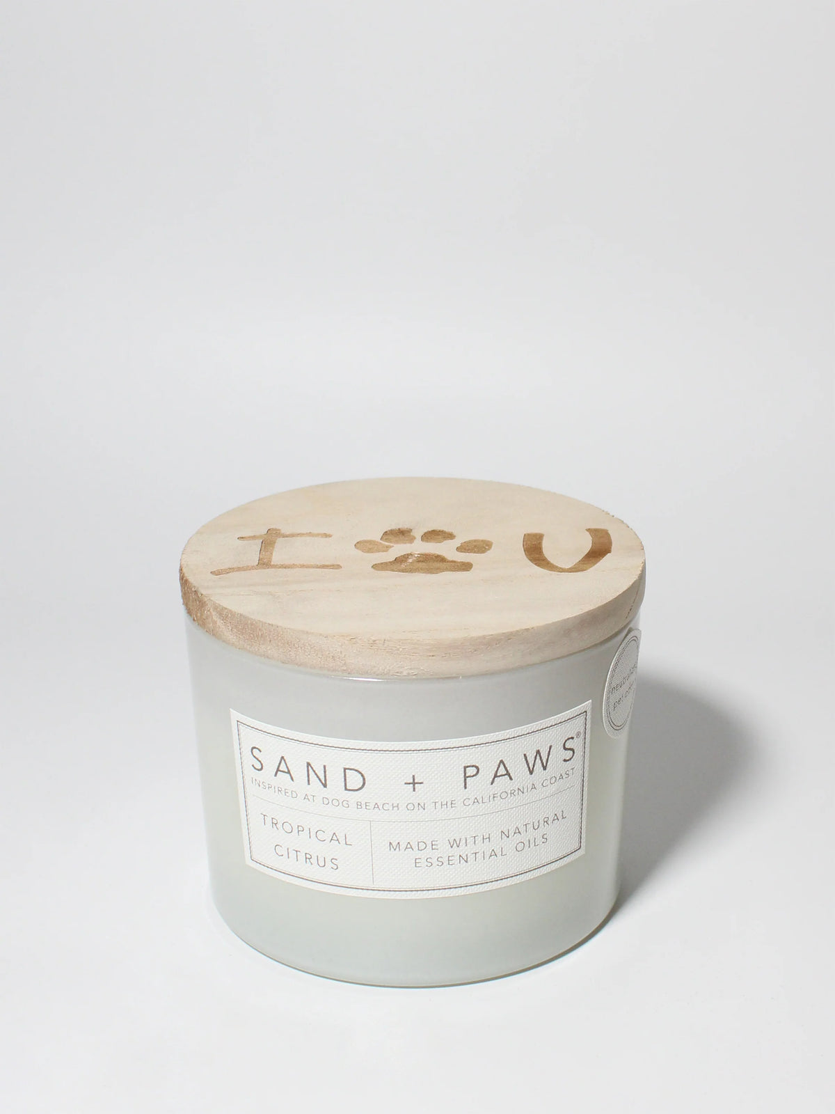 Sand + Paws Tropical Citrus 12 oz scented candle