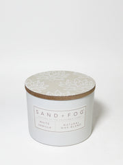 White Vanilla 12 oz scented candle