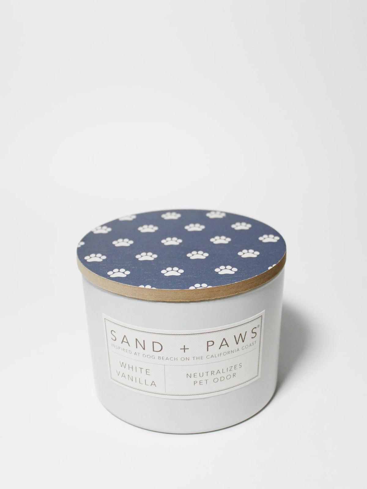 Sand + Paws White Vanilla 12 oz scented candle
