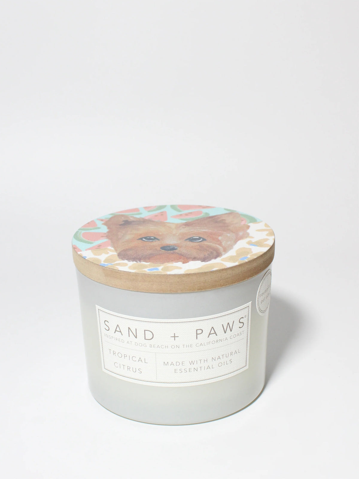 Sand + Paws Tropical Citrus 12 oz scented candle