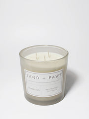 Sand + Paws Teakwood 21 oz scented candle