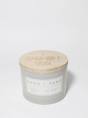 Sand + Paws Earthly Eucalyptus Mint 12 oz scented candle
