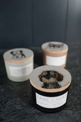 Sand + Paws Teakwood 12 oz scented candle
