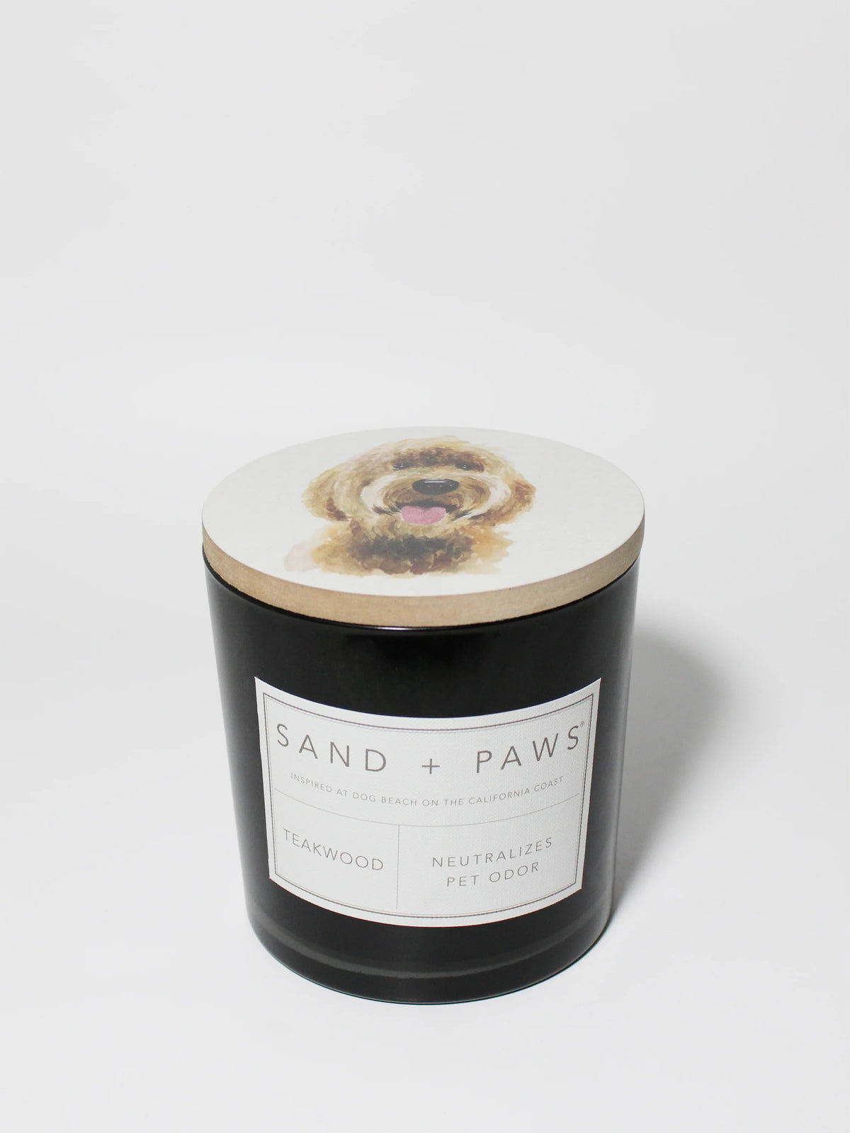 Sand + Paws Teakwood 21 oz scented candle