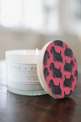 Sand + Paws Olive Lemon 12 oz scented candle