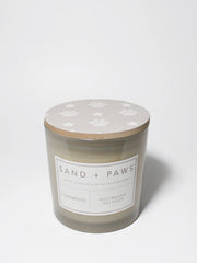 Sand + Paws Teakwood 21 oz scented candle