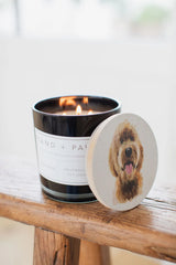 Sand + Paws Teakwood 21 oz scented candle