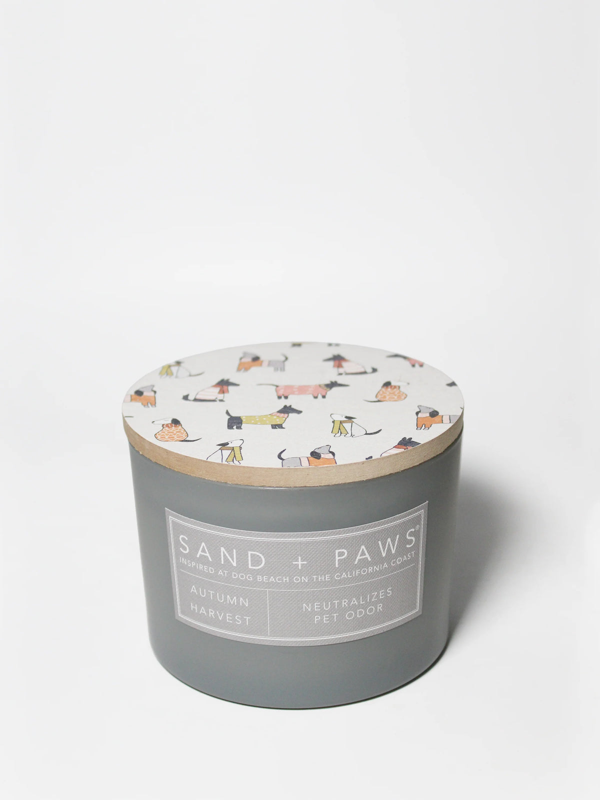 Sand + Paws Autumn Harvest 12 oz scented candle
