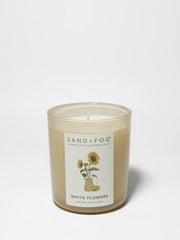 White Flowers 10 oz scented candle