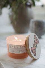 Sand + Paws Fresh Jasmine 12 oz scented candle