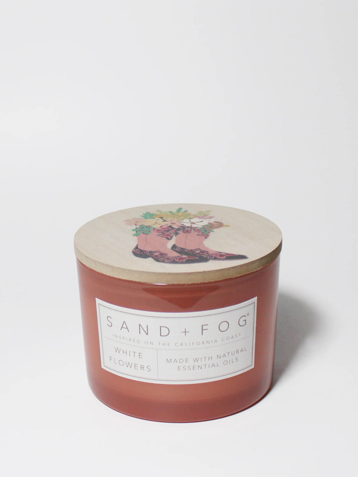 White Flowers 12 oz scented candle