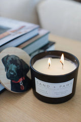 Sand + Paws Cedar & Lavender 12 oz scented candle
